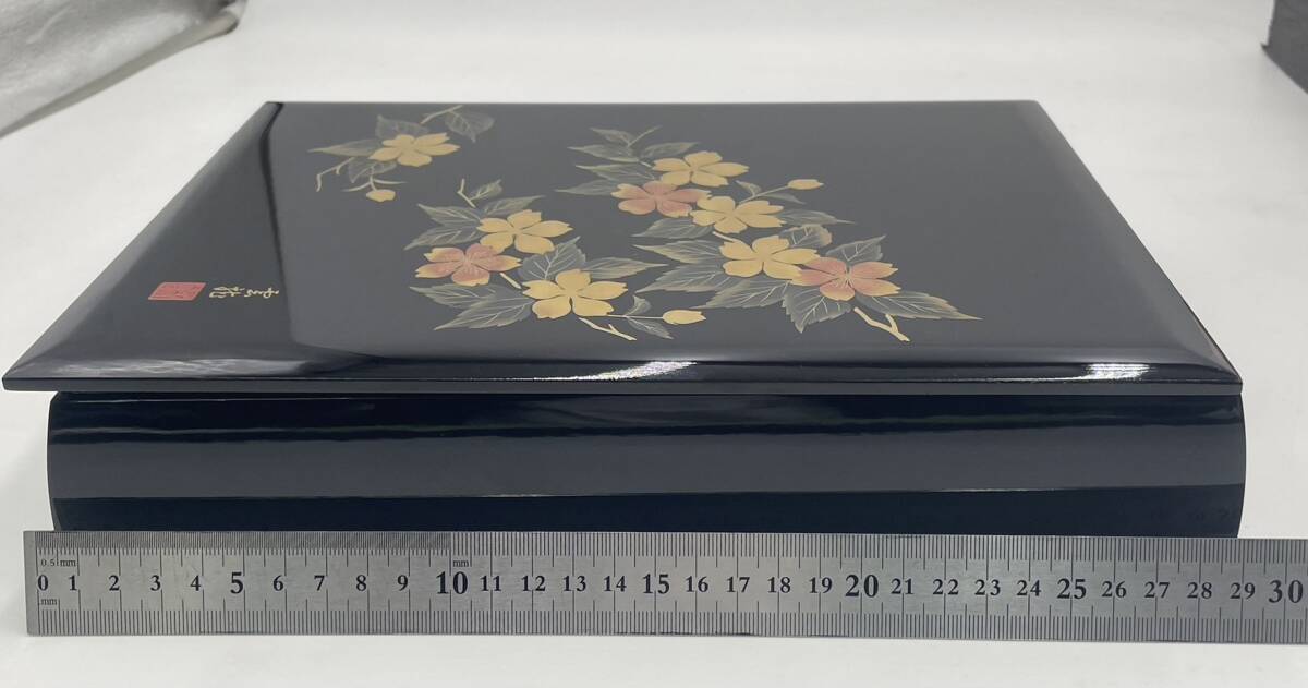 旧家蔵出し 未使用 美品 保管品】山吹 蒔絵 YAMABUKI 会津塗 本金研