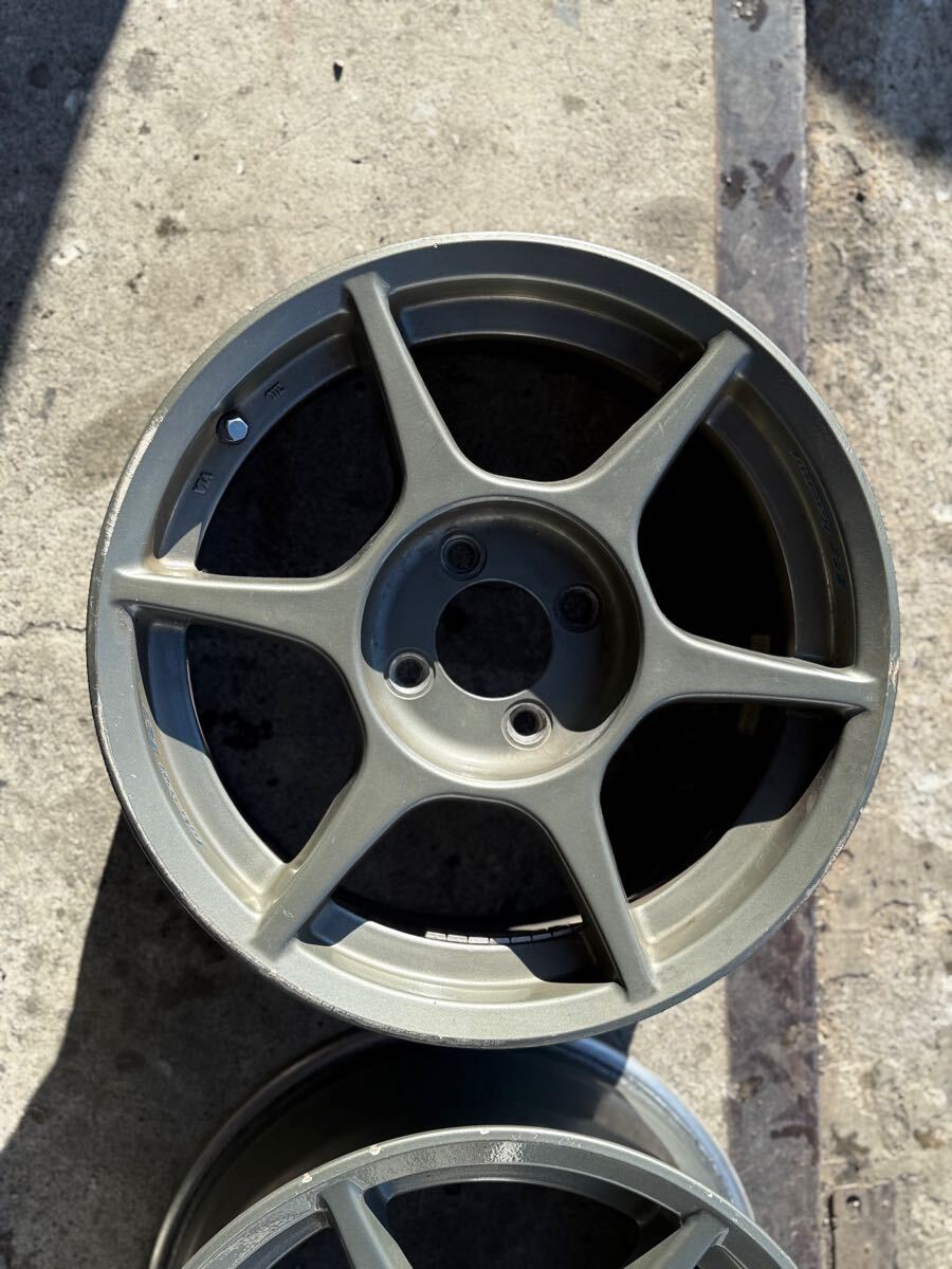 1円スタート！ 軽量ホイール P1レーシング 15インチ 7j +38 PCD100 4