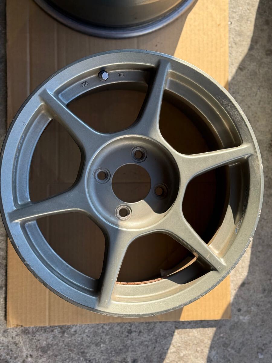 1円スタート！ 軽量ホイール P1レーシング 15インチ 7j +38 PCD100 4