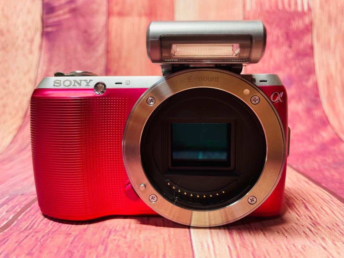 SONY ソニー α NEX-3 ボディ レッド ミラーレス一眼 Amazon.co.jp