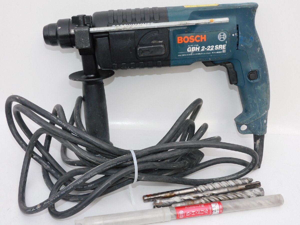 【ゴリゴリ突きます/正常動作品/送料無料】ボッシュ ハンマードリル GBH-2-22SRE 振動との切替OK 正逆 ケース/刃付き 中古 ボッシュ ハンマードリル - SDSプラスハンマードリル[GBH2 Professional(ボッシュ) ウエダ金物公式サイト