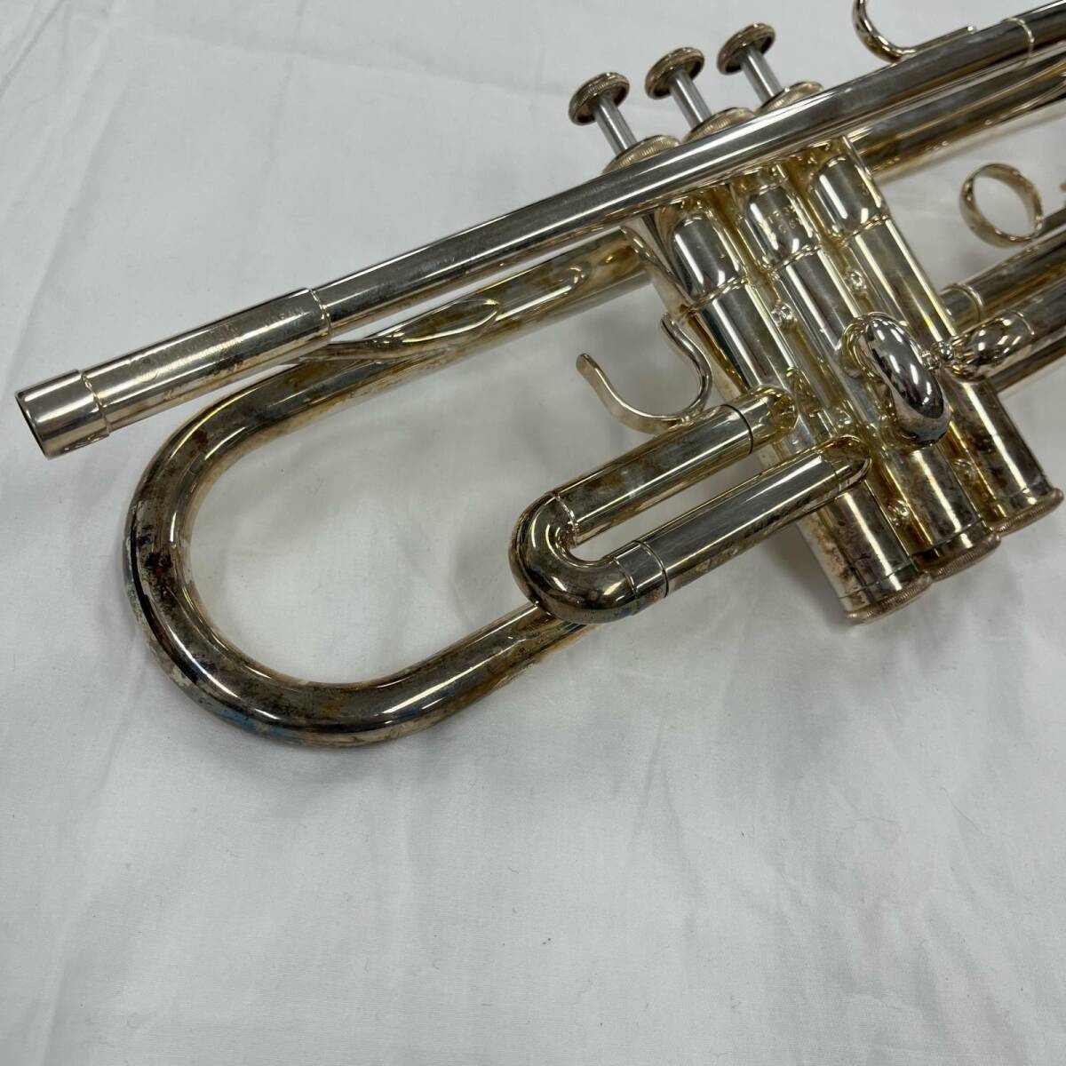 J879★ヤマハ YAMAHA トランペット 管楽器 ジャンク ハードケース付き YTR-3320S_4