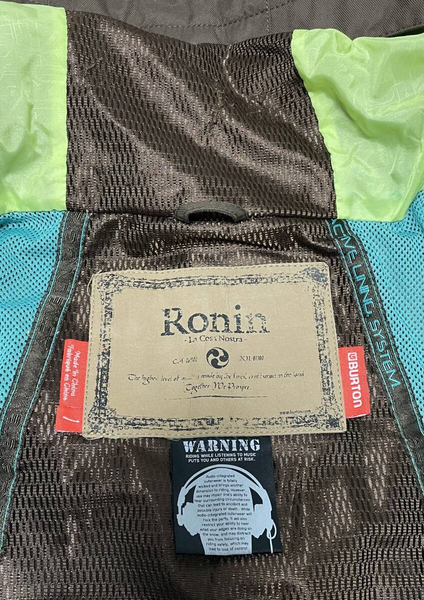 BURTON バートン スノーボード用ウエアー Mens L サイズ ブラウン Used_4