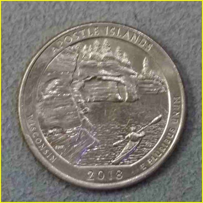 アメリカ 25セント硬貨/2018年】国立公園シリーズ記念硬貨