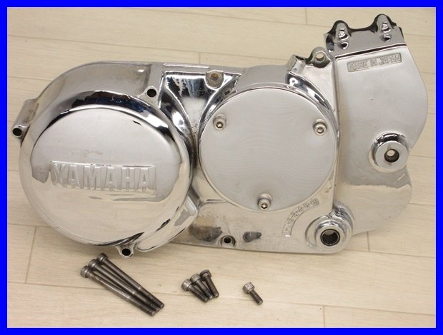 【最安値，正規品】 ！☆コ548 RZ250 4L3 エンジン左カバー ジェネレーターカバー スプロケットカバー クラッチレリーズ 80