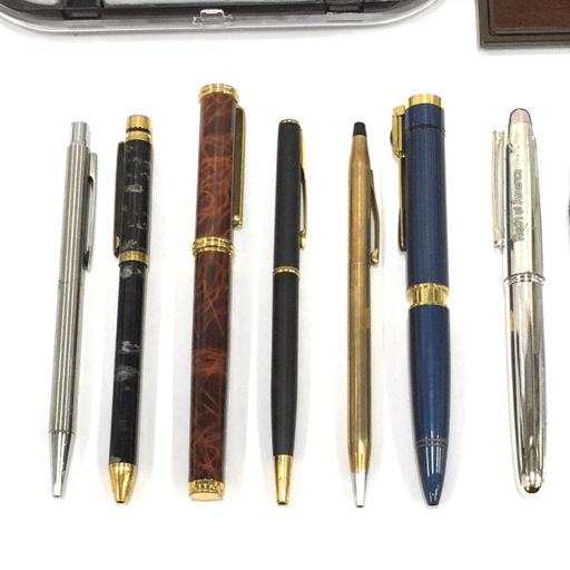 モンブラン ペン先刻印なし 万年筆 他 クロス プラチナ 等 ボールペン シャーペン 筆記用具 18点セット 現状品_4