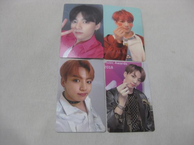【公式】BTS 防弾少年団 ジョングク Memories トレカ 4枚セット 同梱可】中古品 韓流 防弾少年団 BTS ジョングク のみ トレカ 4枚