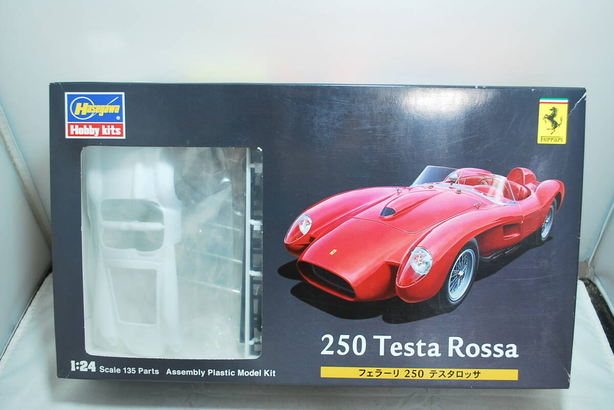 ハセガワ 1&frasl;24 フェラーリ フェラーリ２５０テスタロッサ”１９５８ルマン ハセガワ1&frasl;24 0 ■　希少！未開封　ハセガワ　1/24　フェラーリ　250　テスタロッサ　エンジン付　■