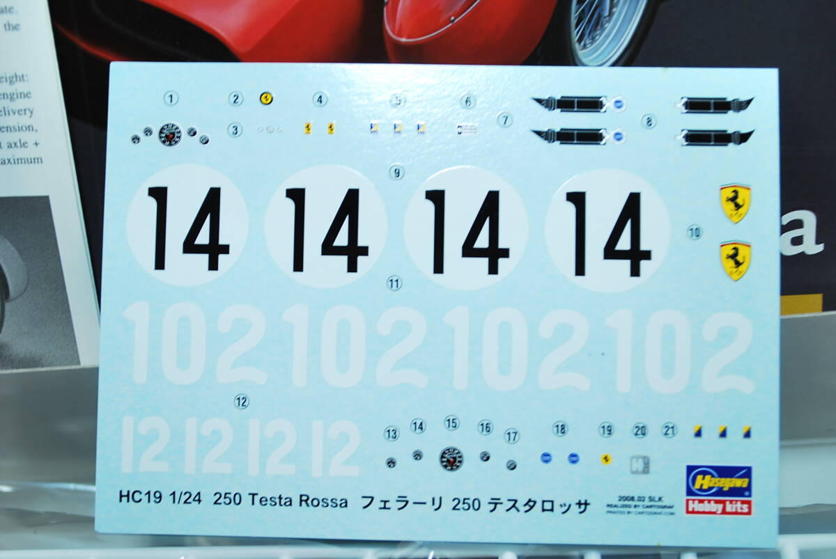 ハセガワ 1&frasl;24 フェラーリ フェラーリ２５０テスタロッサ”１９５８ルマン ハセガワ1&frasl;24 0 ■　希少！未開封　ハセガワ　1/24　フェラーリ　250　テスタロッサ　エンジン付　■
