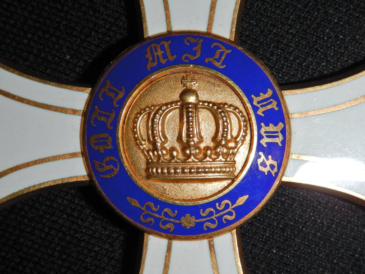プロイセン王国・二等王冠勲章・箱付・刻印あり・ドイツ帝国外国勲章