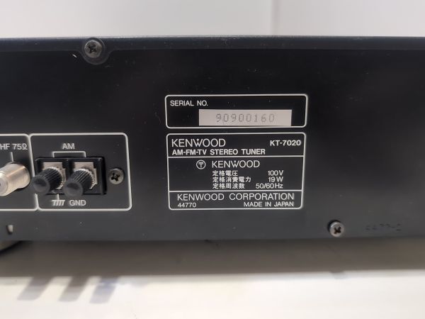 KENWOOD ケンウッド KT-7020 AM/FM/TV ステレオチューナー_9