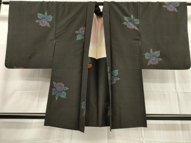 平和屋着物□極上 本場大島紬 9マルキ 変わり市松 ロング丈 逸品