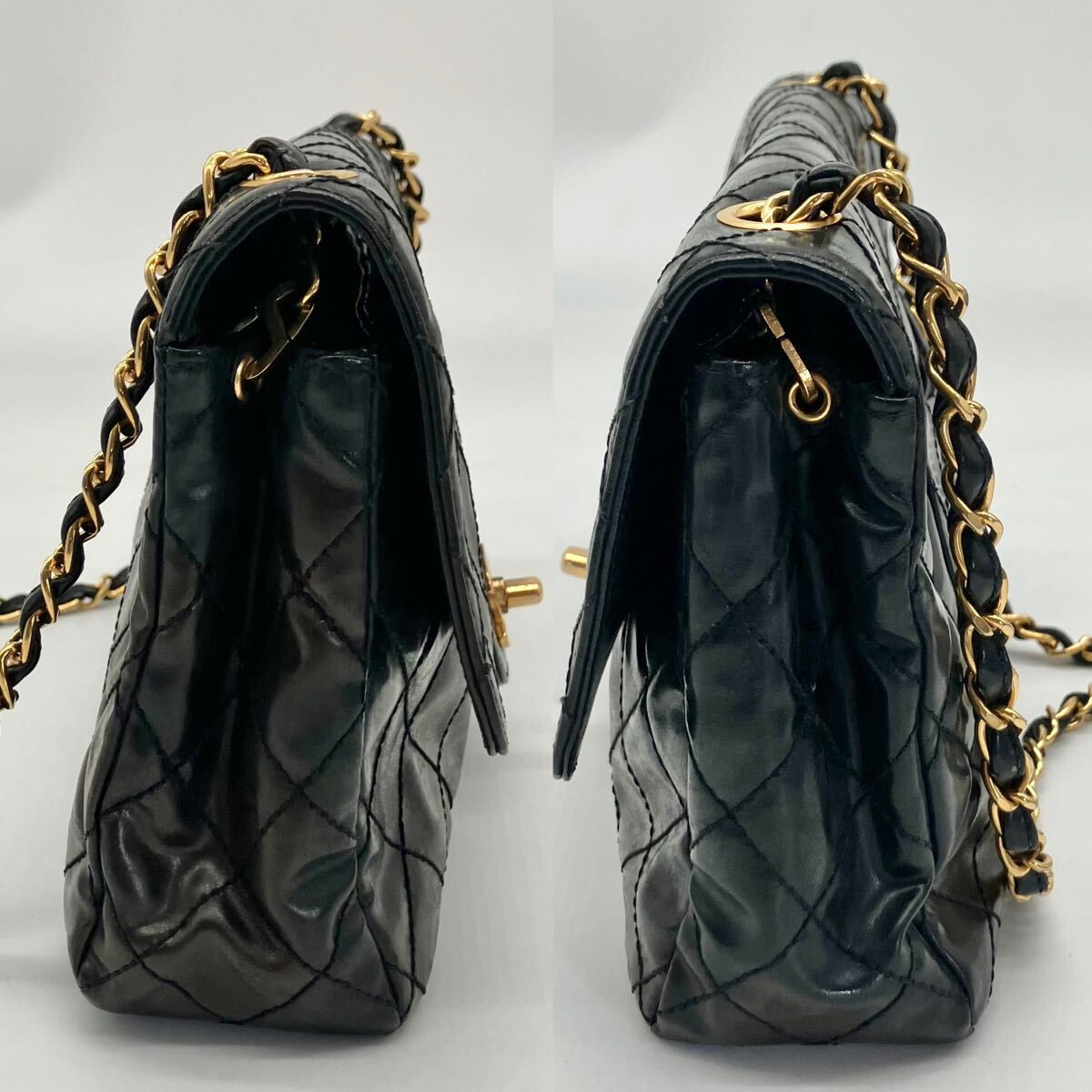 希少 美品 CHANEL シャネル マトラッセ ココマーク チェーンショルダー 