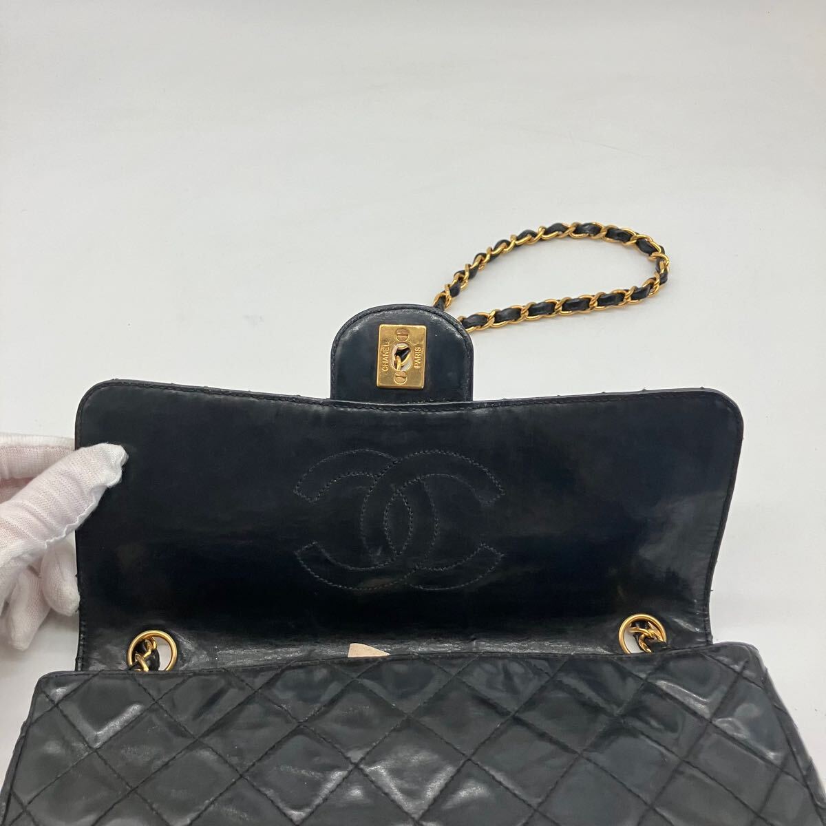 希少 美品 CHANEL シャネル マトラッセ ココマーク チェーンショルダー 