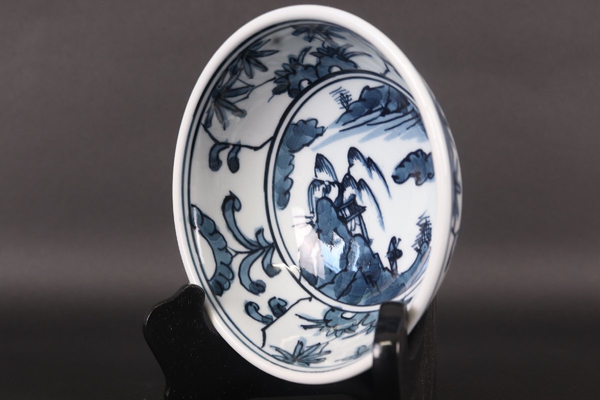 【珍品堂】1円から　源右衛門　染付山水見込　飯碗　茶碗　共箱　茶道具　美品上品　古美術　骨董品　高約5.5ｃｍ　径約12ｃｍ Yahoo!オークション 茶碗の中古品・新品・未 -源右衛門 ふるさと納税有田焼 茶碗」(アンティーク、コレクション メルカリ