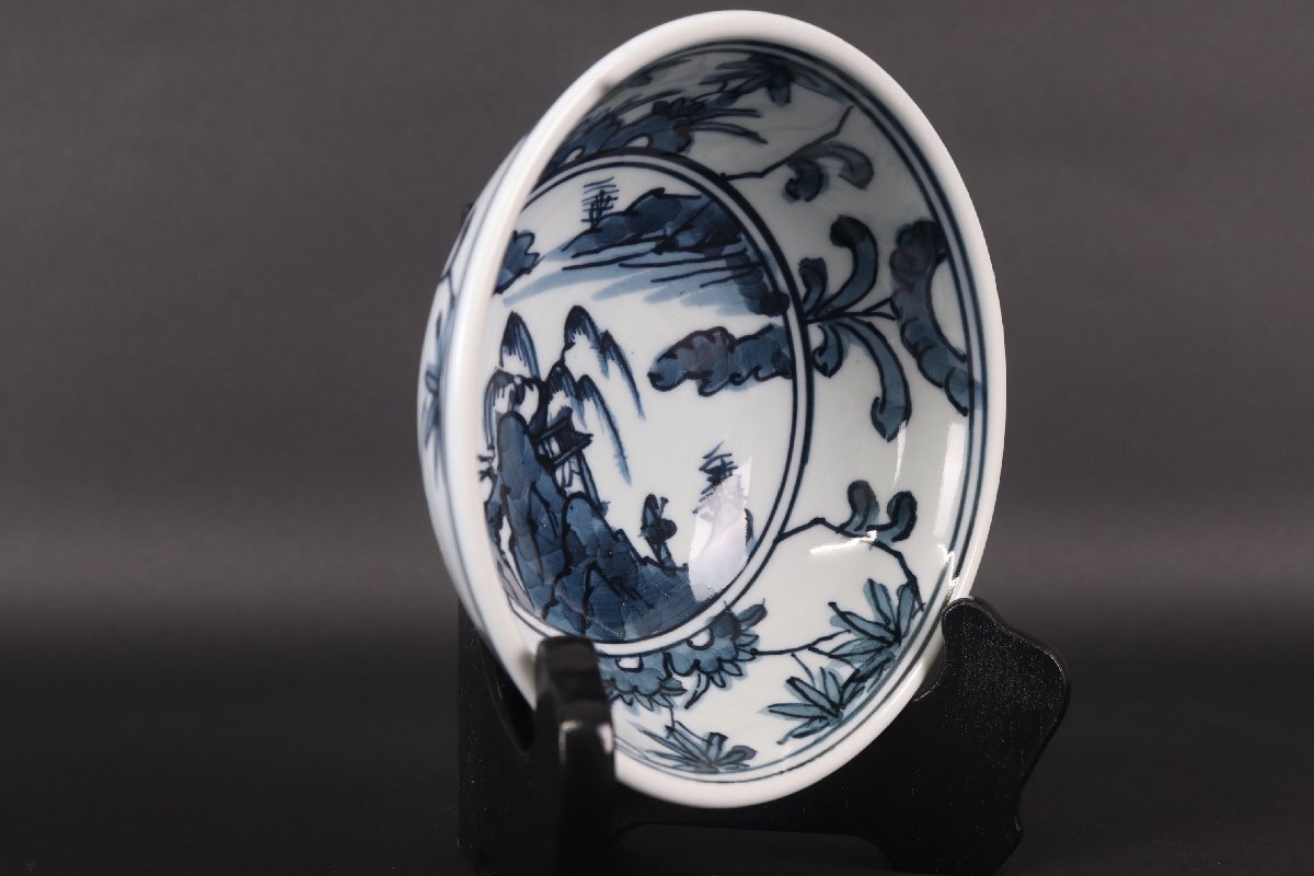 【珍品堂】1円から　源右衛門　染付山水見込　飯碗　茶碗　共箱　茶道具　美品上品　古美術　骨董品　高約5.5ｃｍ　径約12ｃｍ Yahoo!オークション 茶碗の中古品・新品・未 -源右衛門 ふるさと納税有田焼 茶碗」(アンティーク、コレクション メルカリ