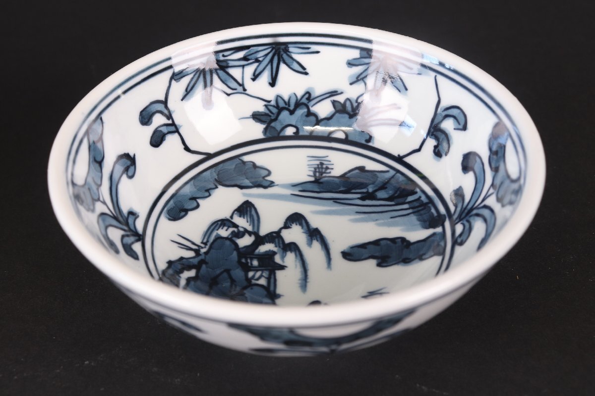 【珍品堂】1円から　源右衛門　染付山水見込　飯碗　茶碗　共箱　茶道具　美品上品　古美術　骨董品　高約5.5ｃｍ　径約12ｃｍ Yahoo!オークション 茶碗の中古品・新品・未 -源右衛門 ふるさと納税有田焼 茶碗」(アンティーク、コレクション メルカリ