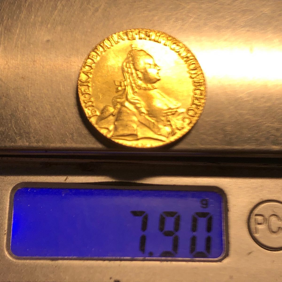1763年 エカチェリーナ2世 ロシア帝国 ロマノフ朝第8代ロシア皇帝 金貨