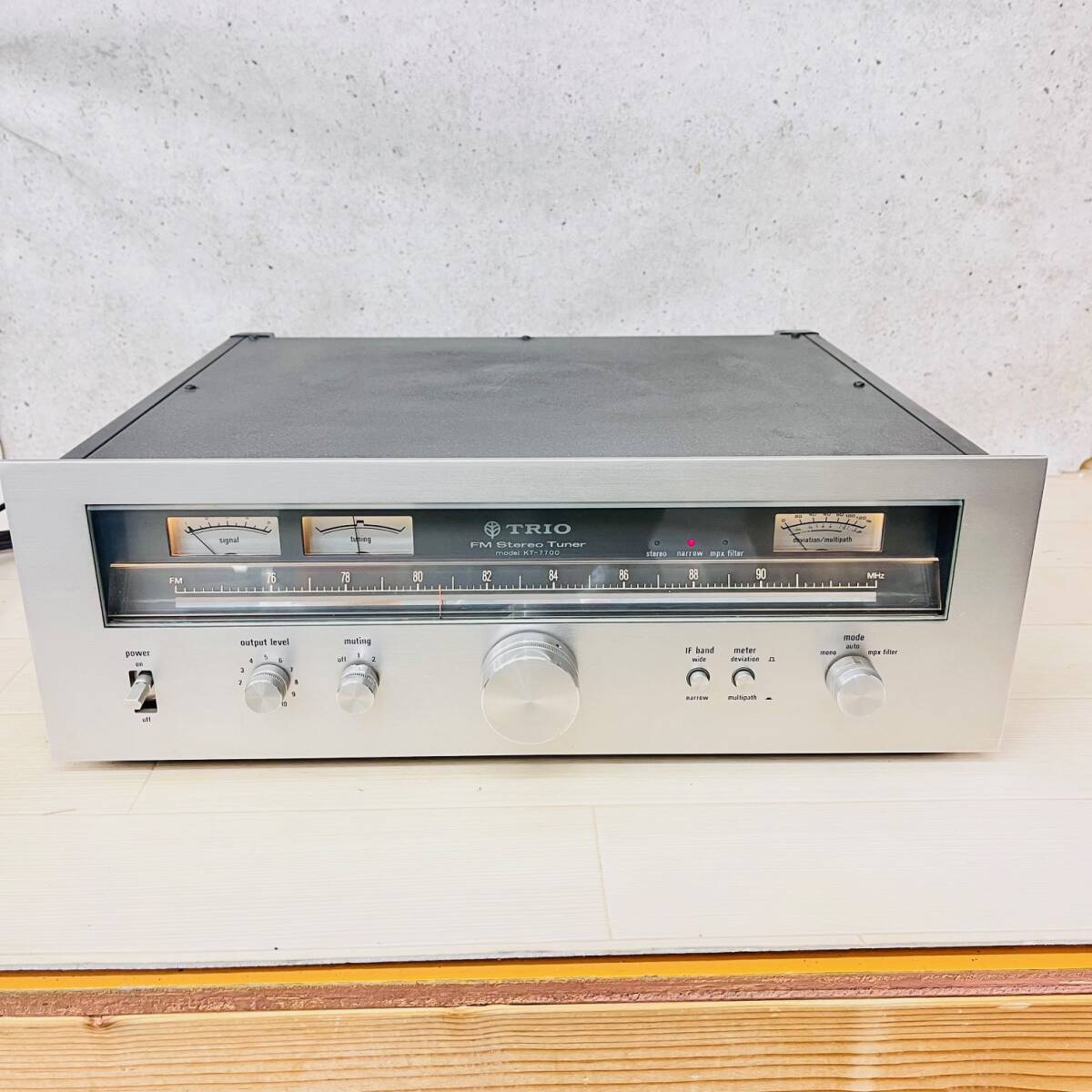 TRIO KT-7700 トリオ FMステレオチューナー FMチューナー FM 0 1 C KT