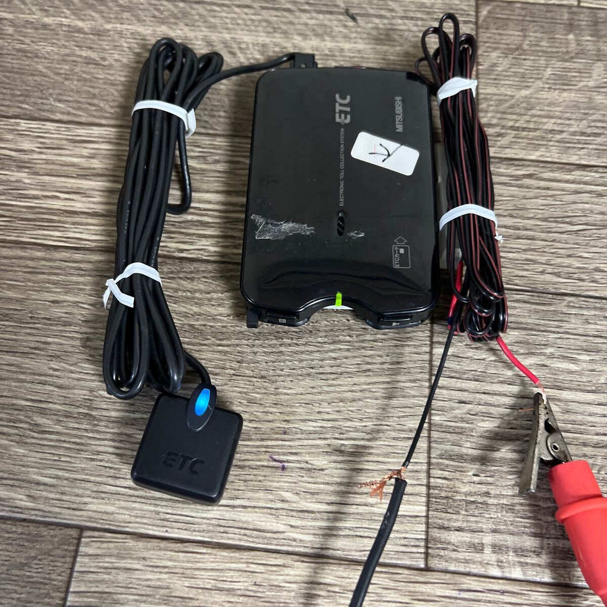 ETC 三菱　(EP-9U 711VB X792T09281)軽自動車から外しました中古品です アンテナ分離型 (軽自動車セットアップ)_9