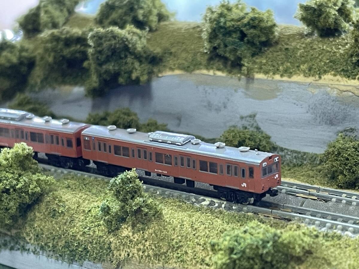 Tゲージ】栄進堂 1/450 103系通勤電車16両他 ジオラマ、線路、パワー