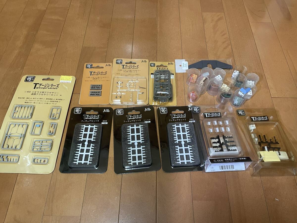 Tゲージ】栄進堂 1/450 103系通勤電車16両他 ジオラマ、線路、パワー