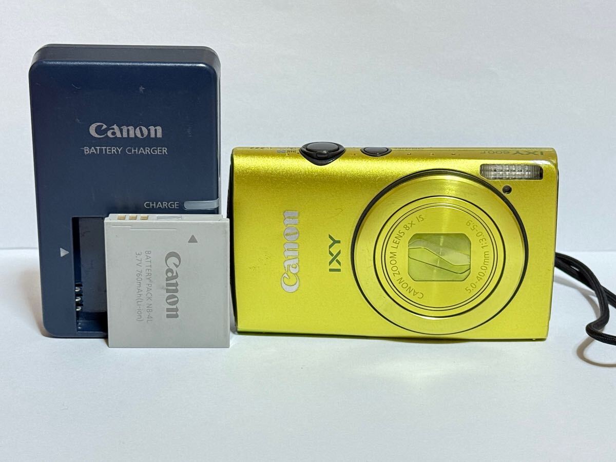 CANON IXY 600F イエロー 稼働品 カメラ IXY 600F Canon デジタル