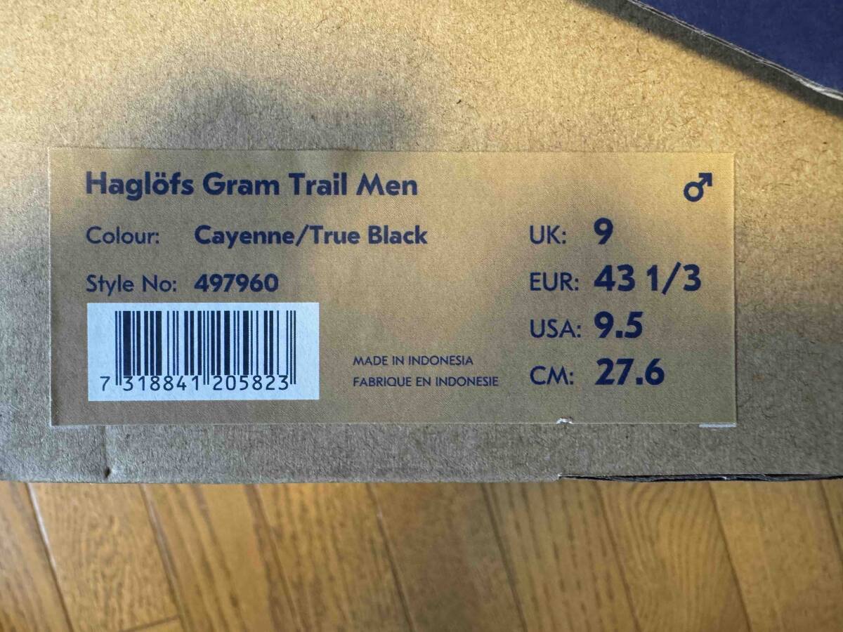 Haglofs ホグロフス GRAM TRAIL グラムトレイル MEN (27.5cm) 497960-4CH　_6