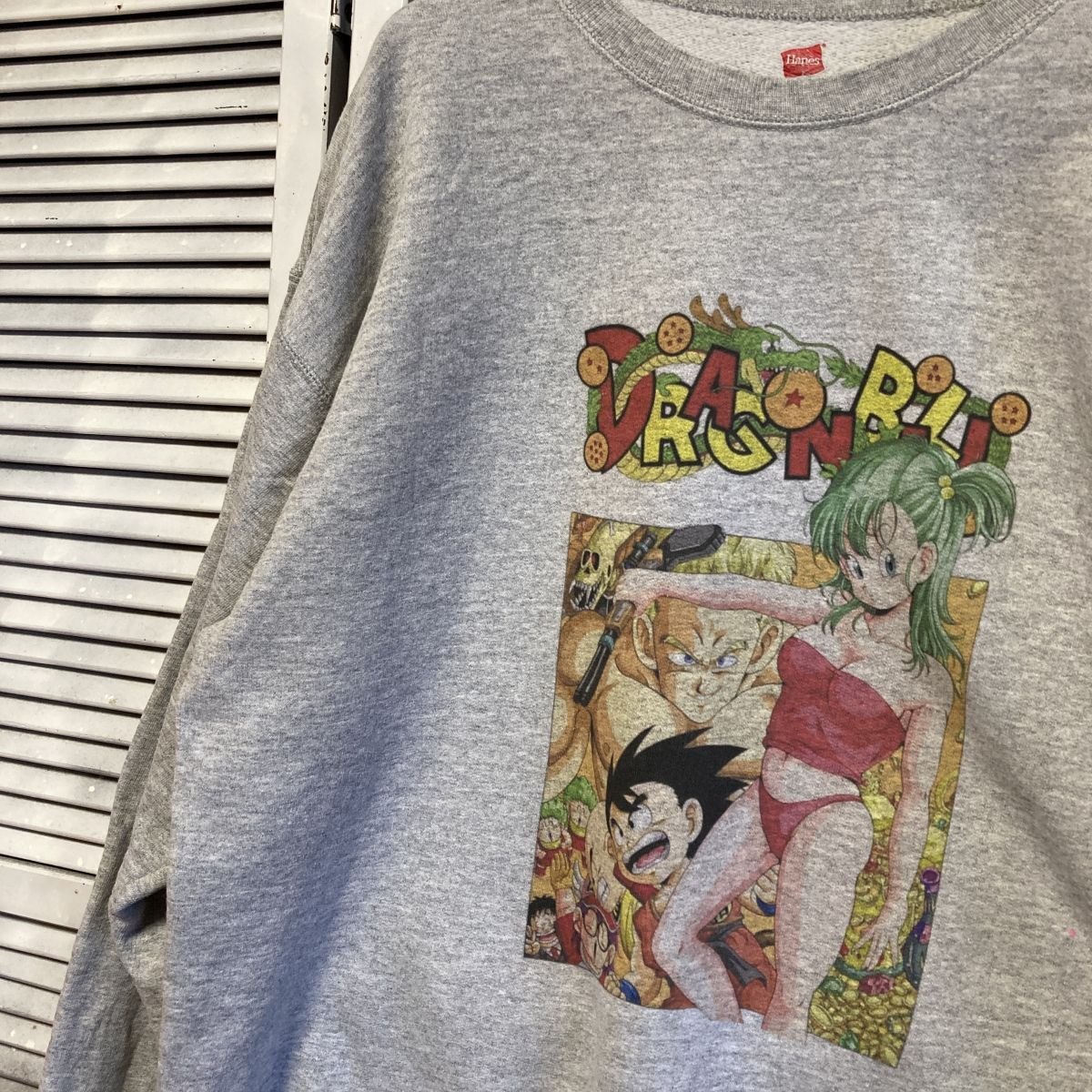 AWTB 1スタ グレー アニメ スウェット ドラゴンボール ブルマ 悟空 