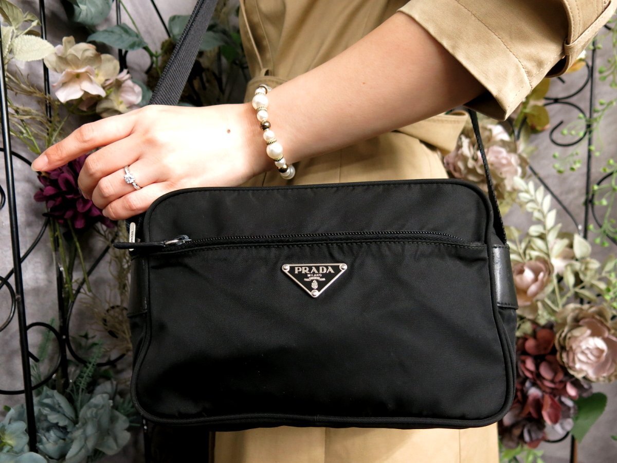 ○超美品○PRADA プラダ○ポコノ ナイロン ナッパ レザー 本革○トート