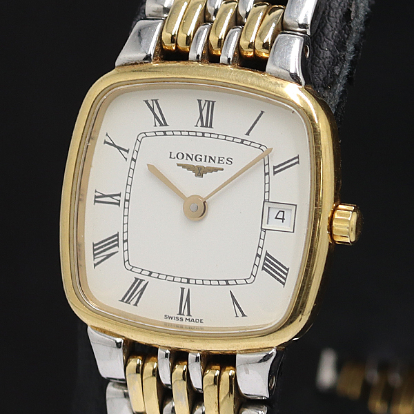 新品電池 LONGINES ロンジン 腕時計 レディースホワイト文字盤 スクエア ロンジン 1円 QZ 良品 スクエア 稼働 レディース - 白文字盤 Yahoo