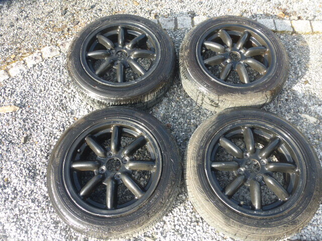 BR ブラックレーシング　6J14　＋40　ダンロップ　155/65R14　2019年製　タイヤ　4本 ブラックレーシング 14インチ BR Yahoo ホイール 自動車