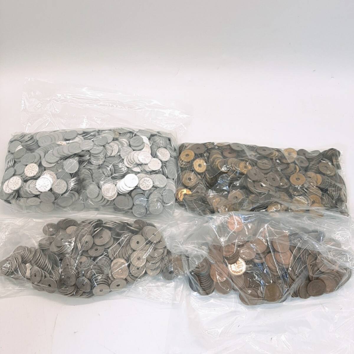 a339【1円～】 1円玉 約1.6kg 5円玉 約2.7kg 10円玉 約1.5kg 50円玉 約 