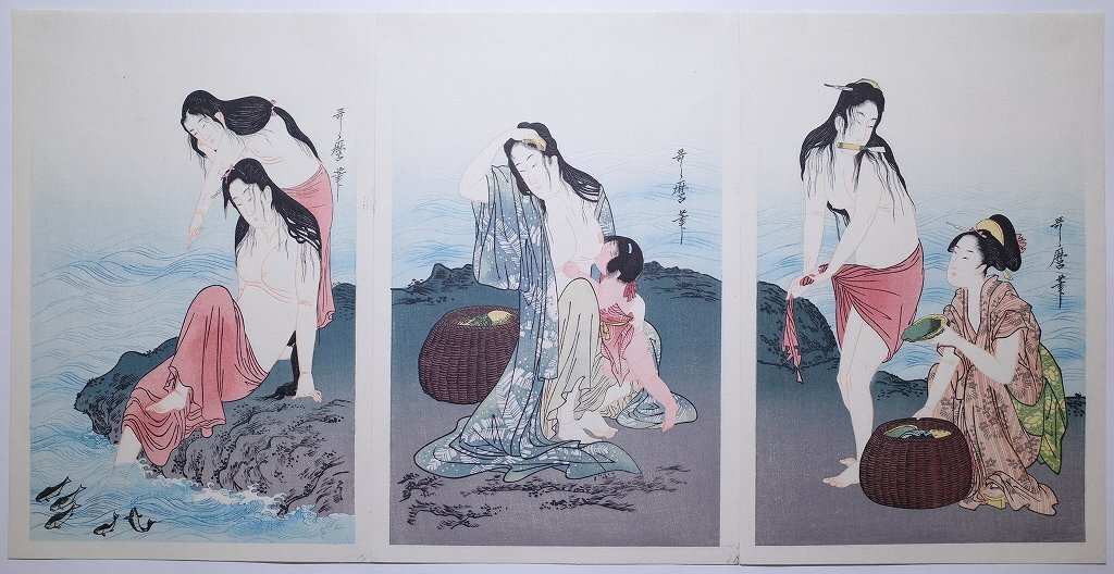 ジャン＝バティスト・バラディエ　裸婦 　絵画作品 流 バティスト バラディエ 肉筆 水彩画 裸婦画 赤い花 HA885 ジャン