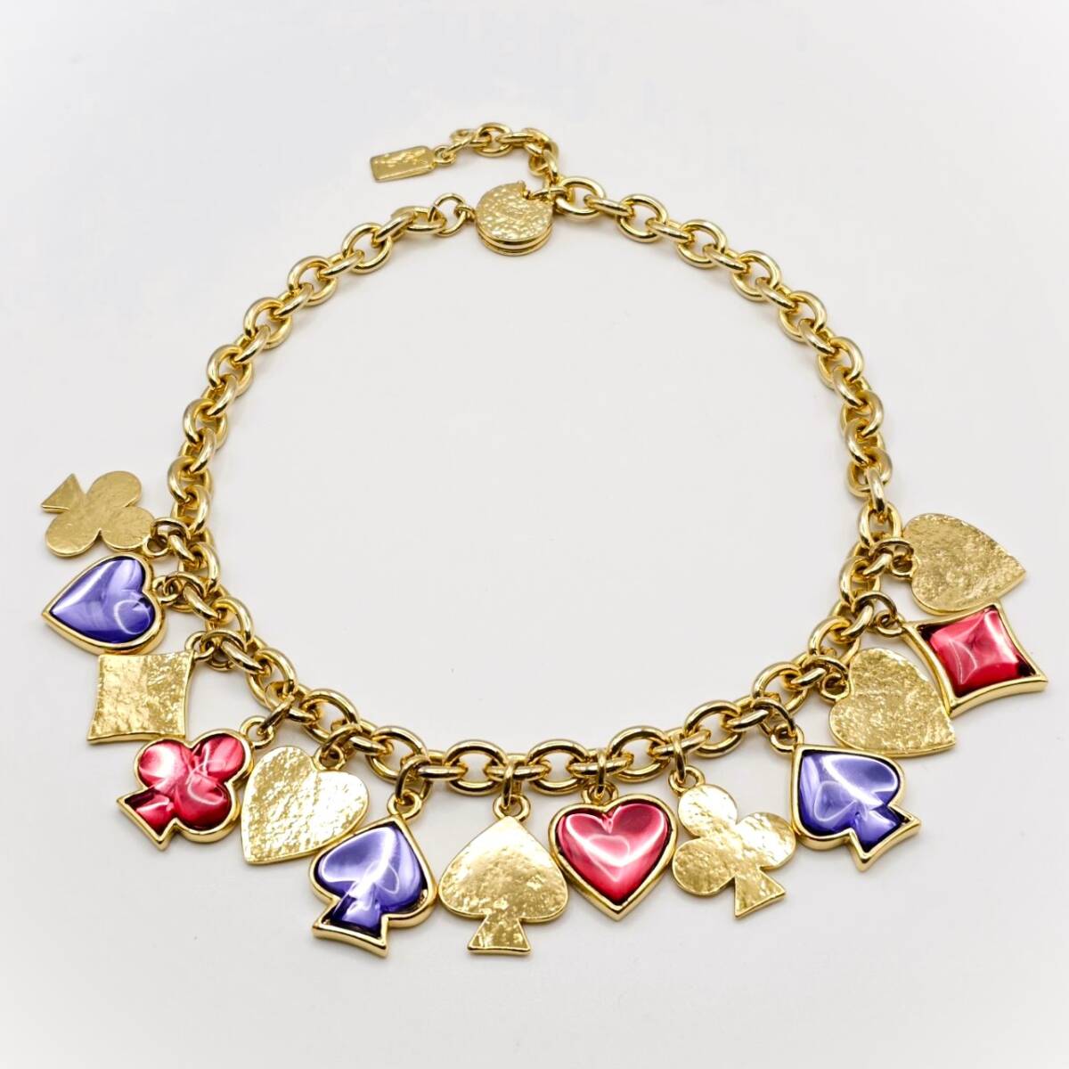 美品 Yves Saint Laurent イヴサンローラン ネックレス 大振り カラー 