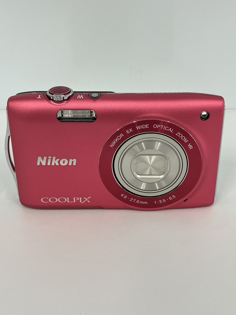 100円～☆Nikon ニコン COOLPIX S3300 ピンク コンパクトデジタル