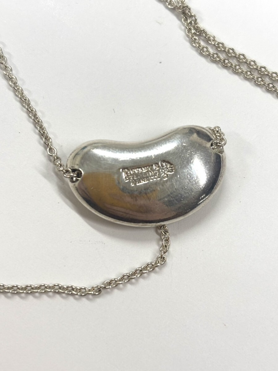 1円スタート Tiffany&Co. ティファニー ビーン ネックレス シルバー