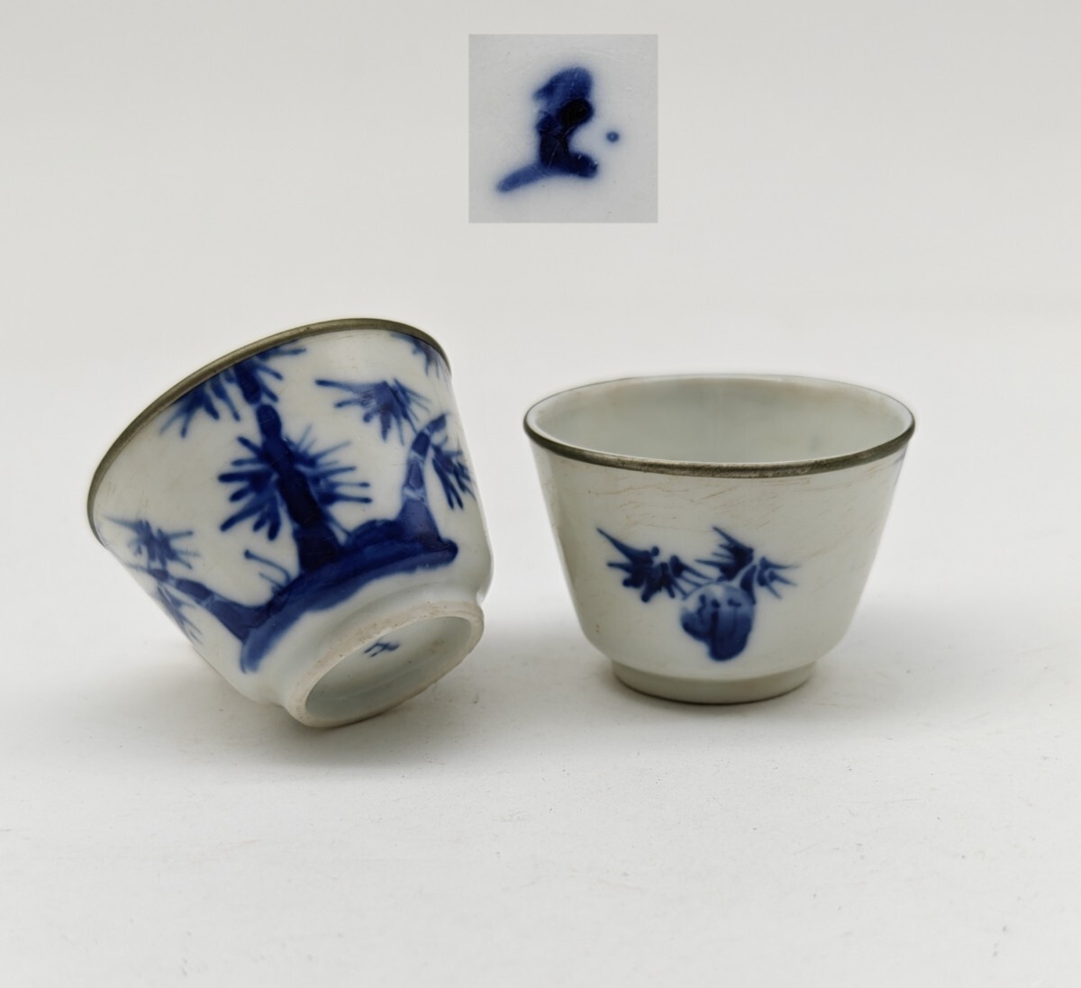 中国茶器 掌に光が宿る伝統工芸茶器 中国伝統工芸 景徳鎮・青花玲瓏杯 