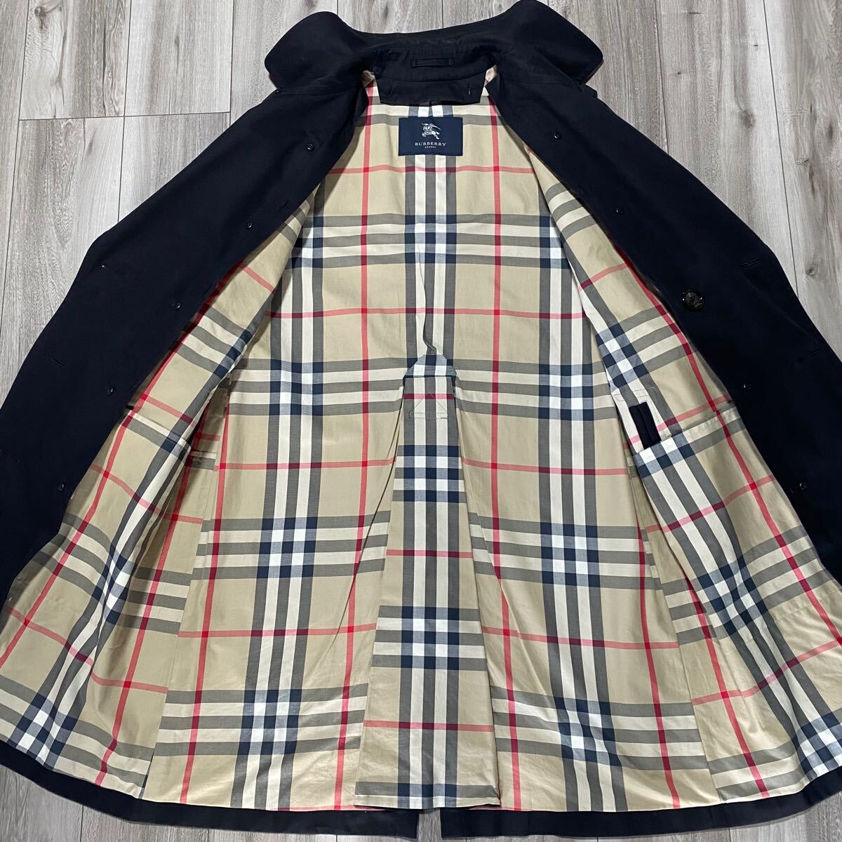 極美品/Lサイズ 『BURBERRY LONDON バーバリーロンドン』トレンチ 