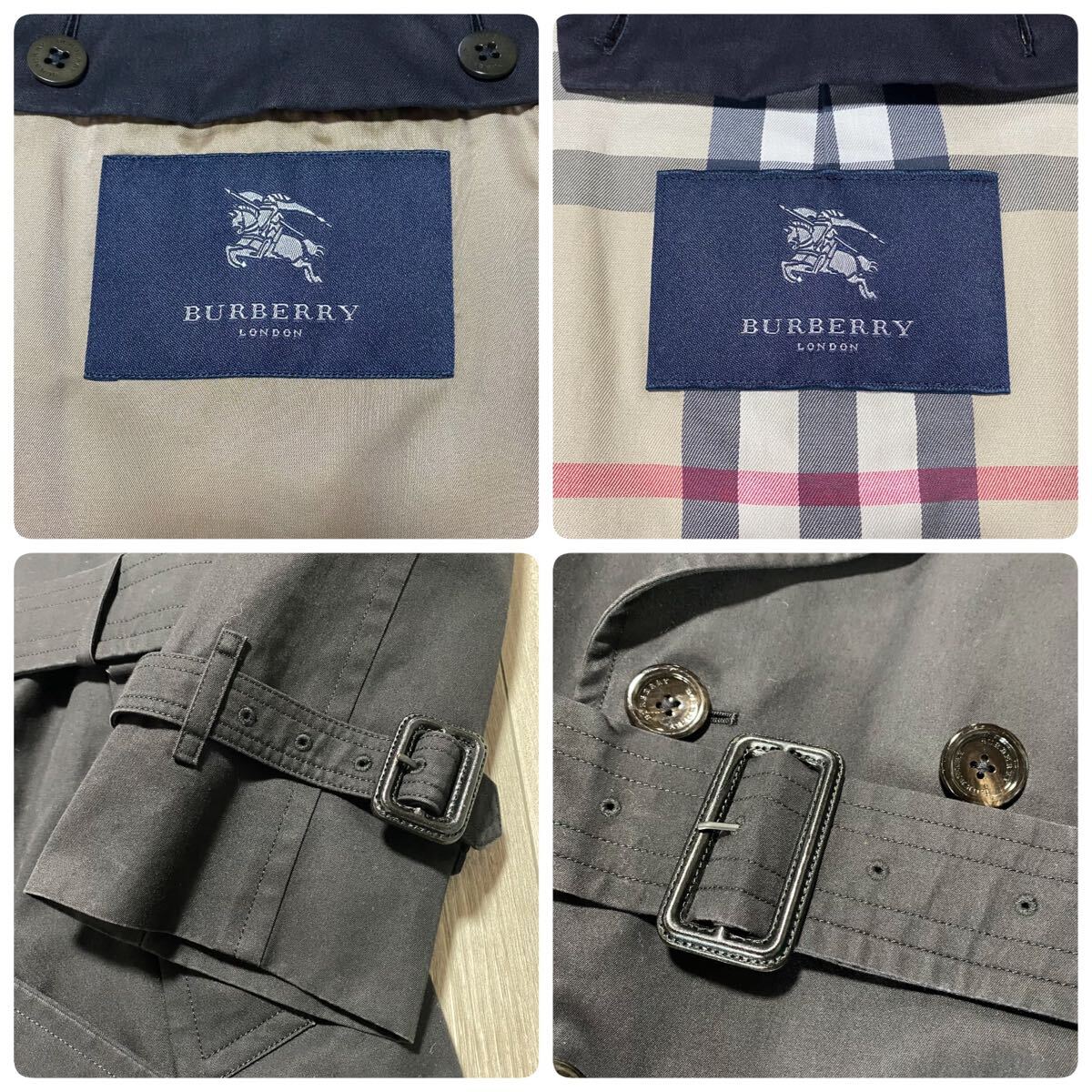 極美品/Lサイズ 『BURBERRY LONDON バーバリーロンドン』トレンチ 