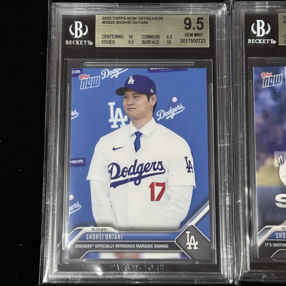 BGS 9.5 10 2023 Topps Now OS23 OS21 大谷 翔平 Shohei Ohtani 