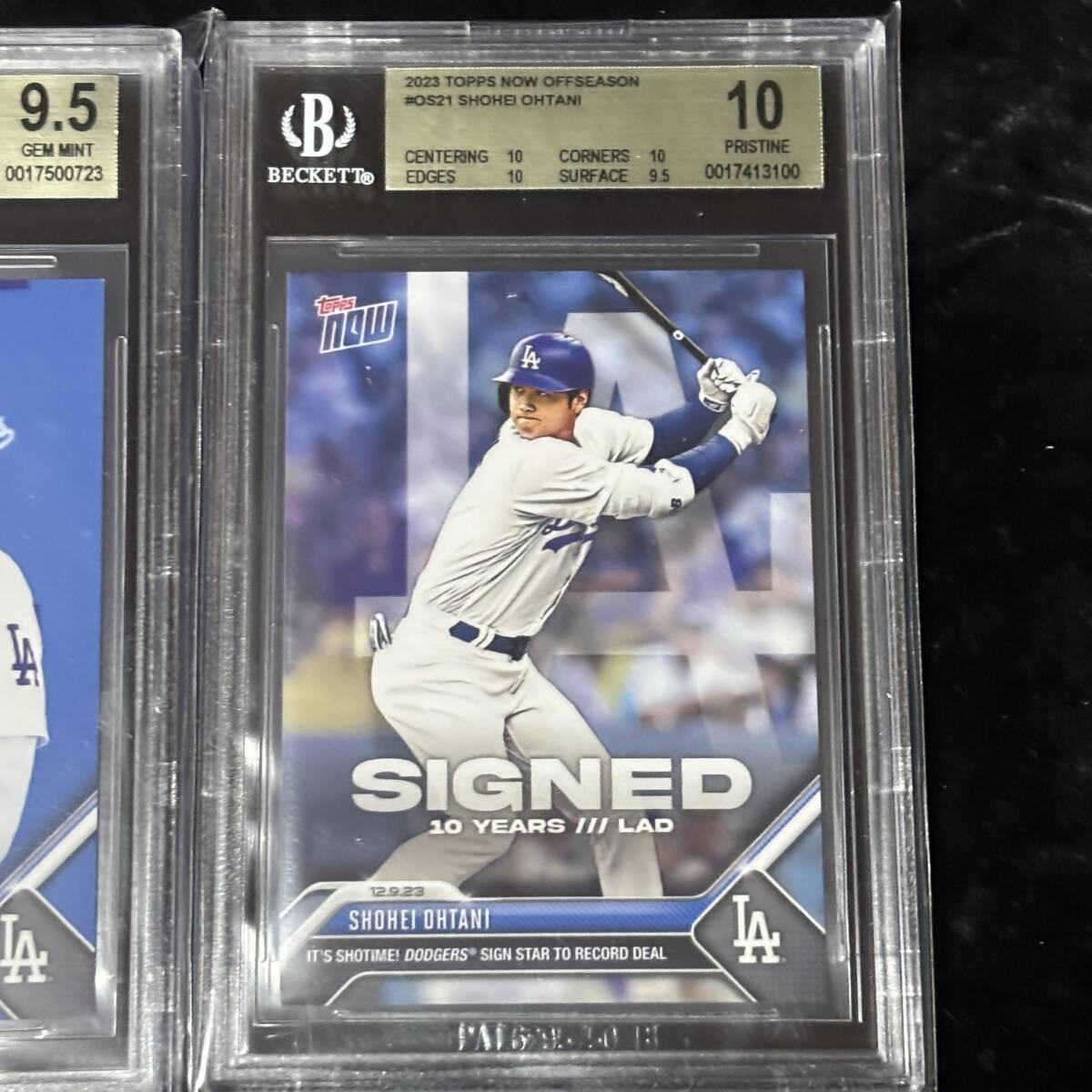 BGS 9.5 10 2023 Topps Now OS23 OS21 大谷 翔平 Shohei Ohtani 