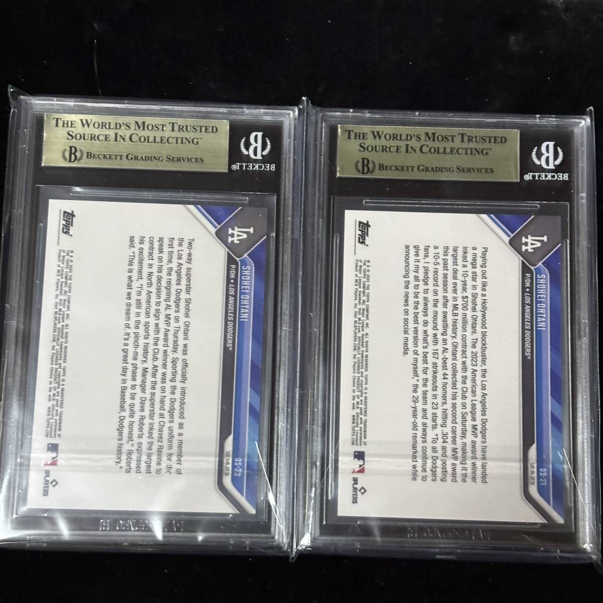 BGS 9.5 10 2023 Topps Now OS23 OS21 大谷 翔平 Shohei Ohtani 
