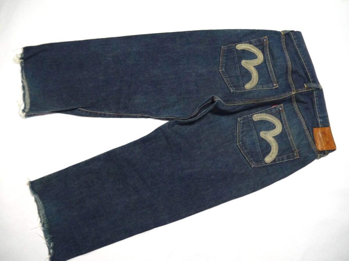 EVISU エヴィスジーンズ カモメ刺繍 No.2 デニムパンツ (W34) カット 