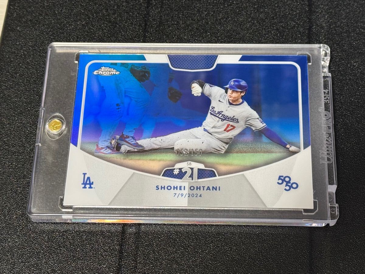 blue parallel 2024 TOPPS 大谷翔平 50/50 記念カード #49 Shohei