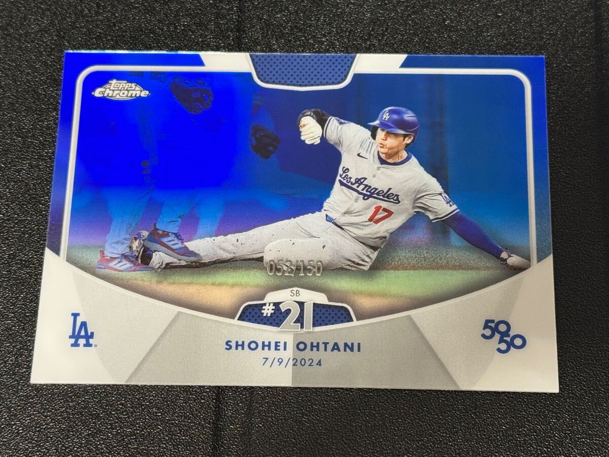 blue parallel 2024 TOPPS 大谷翔平 50/50 記念カード #49 Shohei