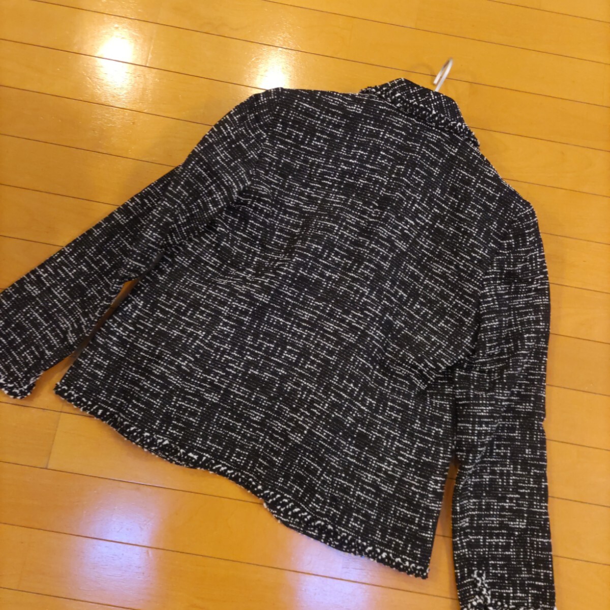 レリアン 黒白ツイード ジャケット 11 L 【公式通販】