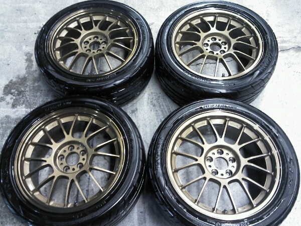 美品☆レイズ ボルクレーシング SE37 17インチ 4本 TE37 CE28 _1