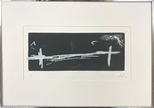 FCP】 真作保証 アントニ・タピエス （Antoni Tapies） 限定銅版画15.3
