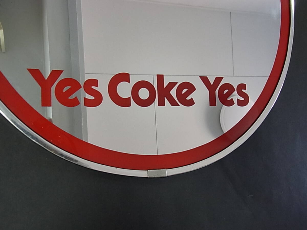 Coca-Cola コカ・コーラ パブミラー “Yes Coke Yes” ☆当時物 ビンテージ Yes Coke Yes コカコーラ パブミラー☆昭和レトロ